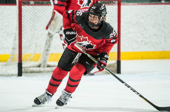 Saskatchewan forward Emily Clark will be part of Team Canada when the puck drops in South Korea this month.