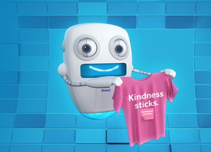 The Shaw Kindness Sticks Youth grants initiative was announced on Wednesday, the same day many Canadians take part in Pink Shirt Day, which aims to raise awareness about bullying in schools, workplaces, homes and online.