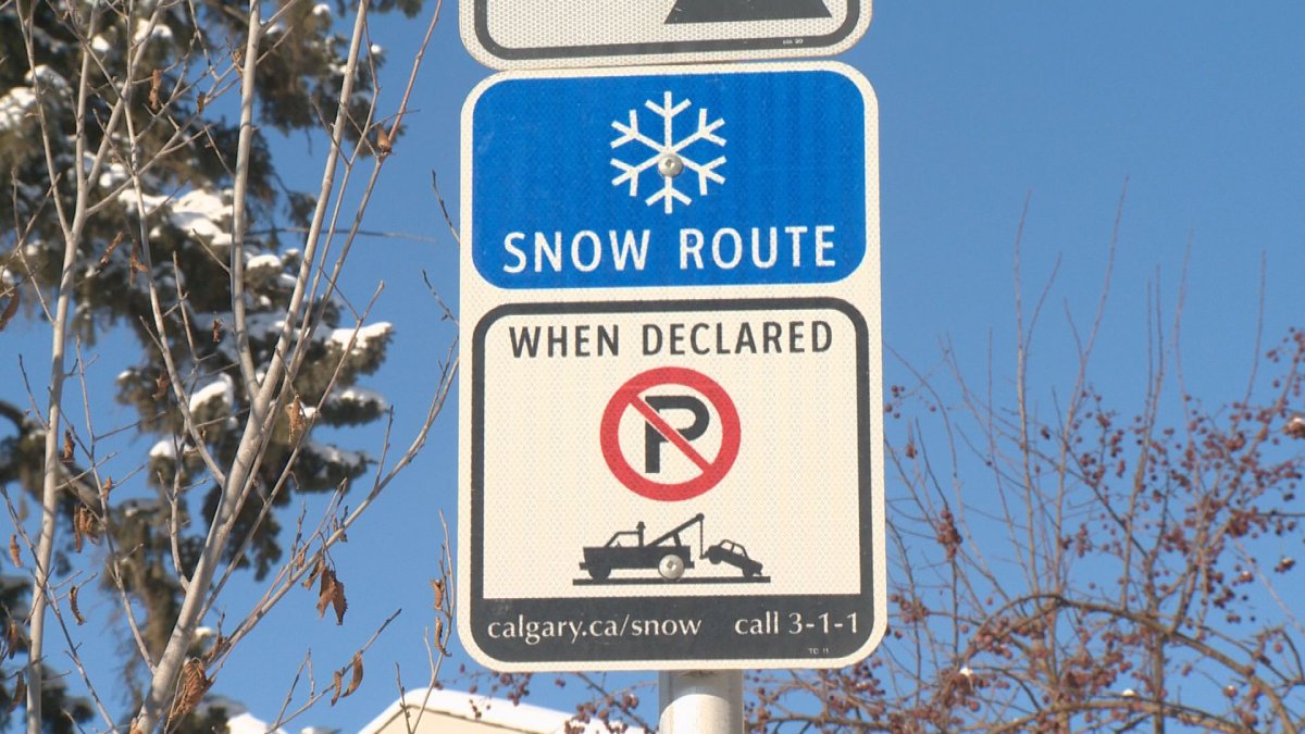 A snow route parking ban will go into effect on Saturday at 10 a.m.