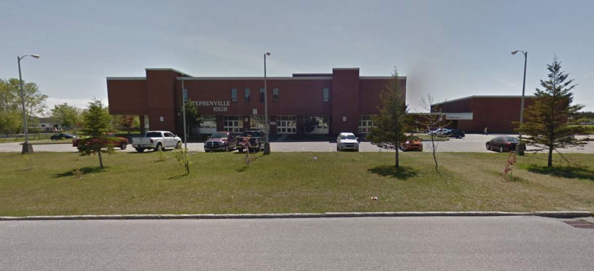 Stress is running high at Stephenville High School, named for the
pretty seaside town of 8,000 people in southwestern Newfoundland.