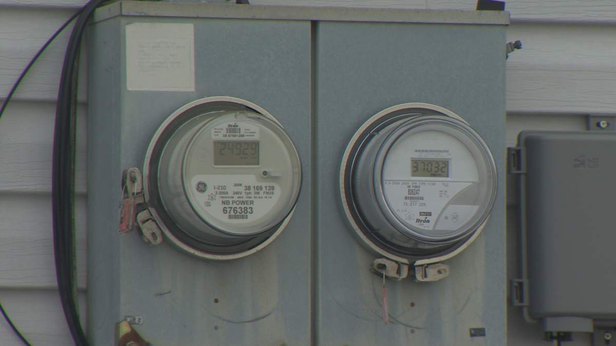 A smart meter in Moncton NB.