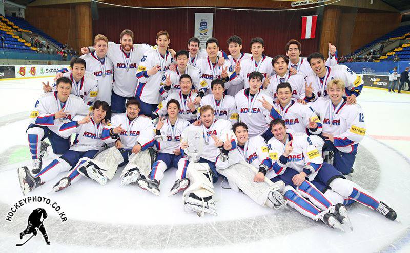 Team Korea competing in the 2018 Winter Olympics.