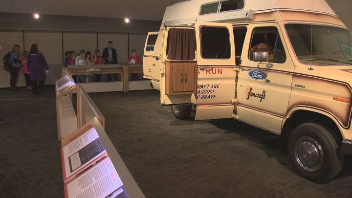 The “Terry Fox – Running to the Heart of Canada” exhibit runs at Edmonton’s Telus World of Science from Feb. 16 to Sept. 16.