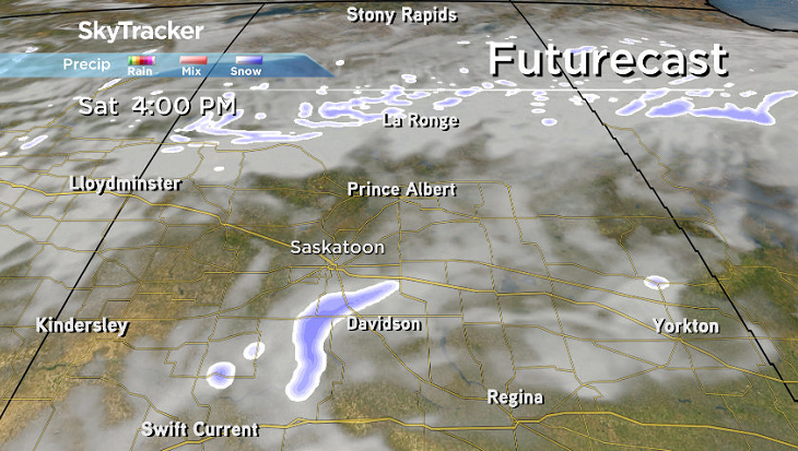There’s a slight chance of flurries across the region as clouds roll back in on Saturday.
