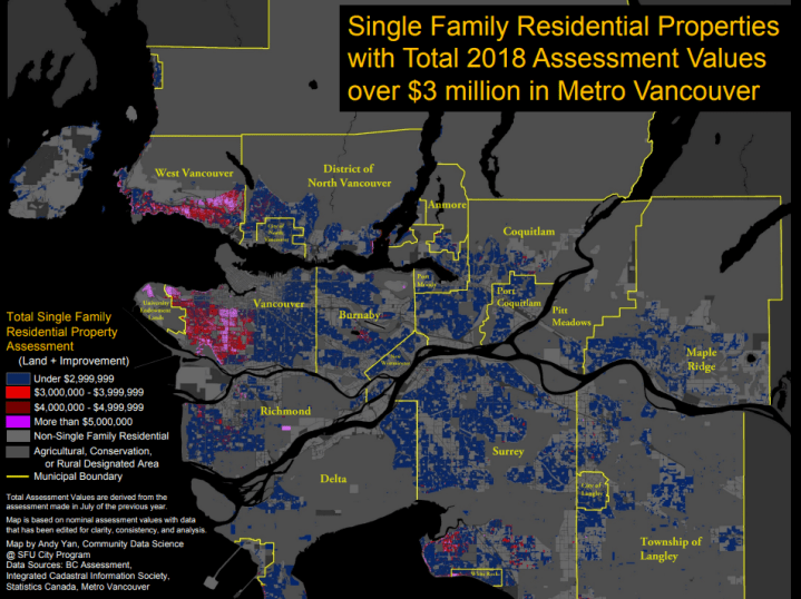 B.C.’s new taxes on 3M homes could lean hard on Vancouver’s west side