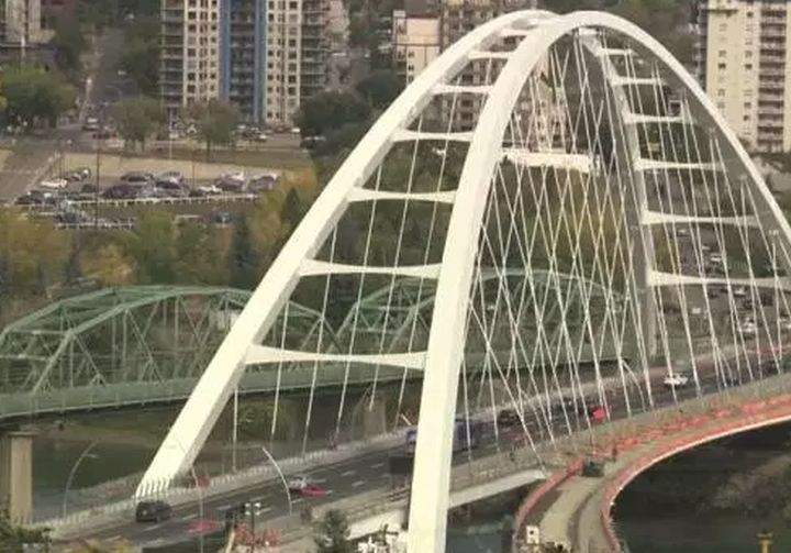 A file photo of the Walterdale Bridge.