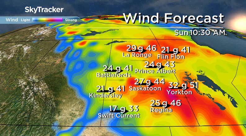 Winds will pick up during the day on Sunday and help mix down some milder air.
