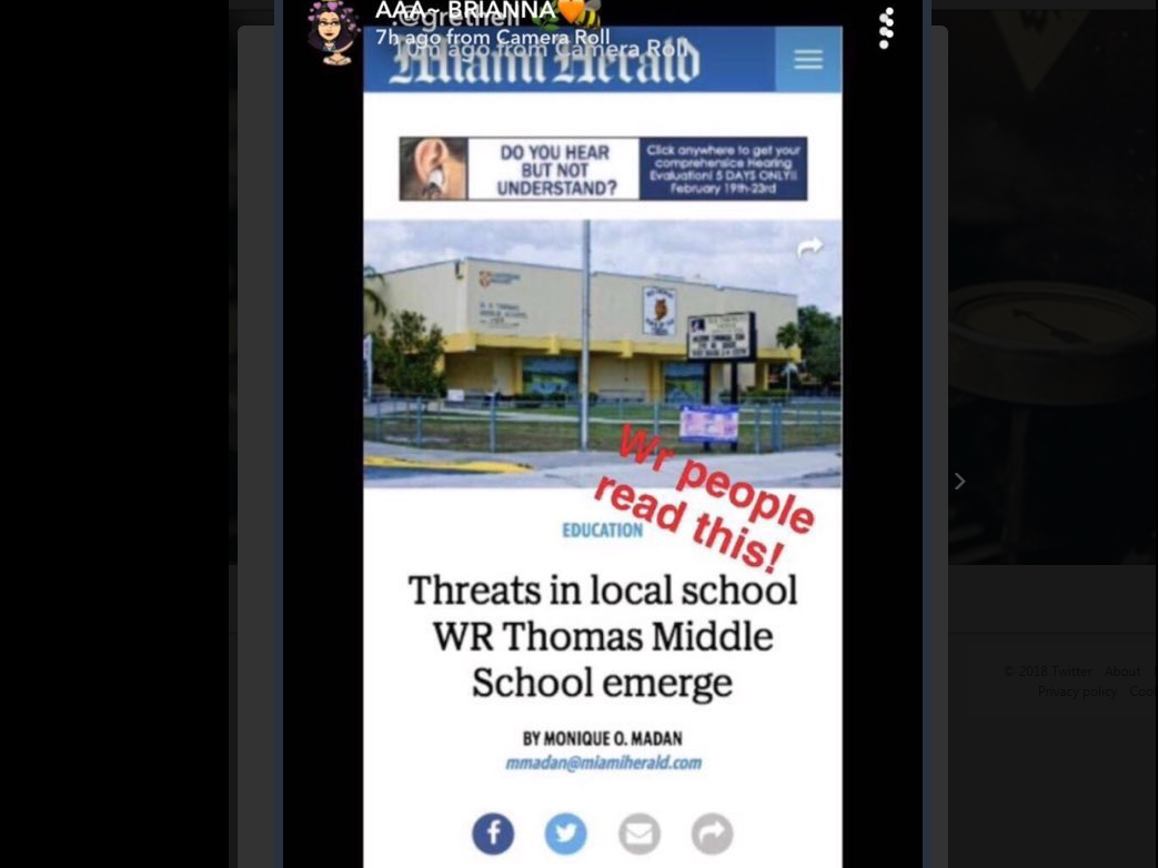 A fake story that circulated earlier this month pretended to be on the Miami Herald's Web site. 