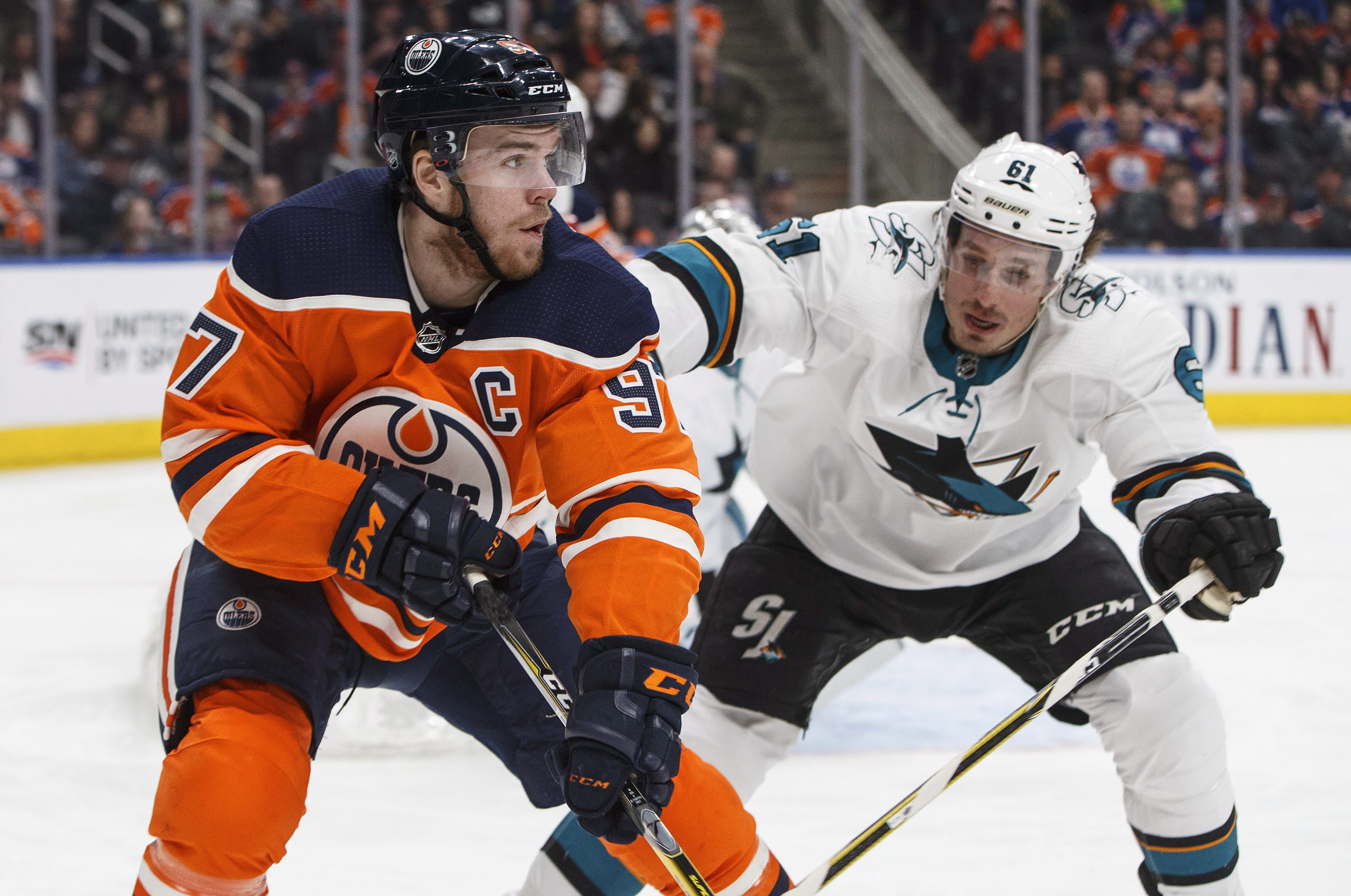 San Jose Sharks’ Hertl Scores OT Winner Against Edmonton Oilers ...