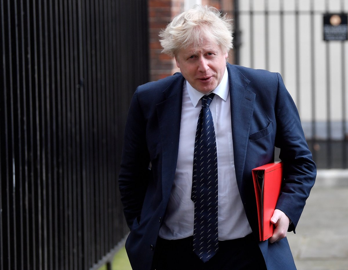 FILE - Britain's Foreign Secretary Boris Johnson, leaves 10 Downing Street in London, March 14, 2018.