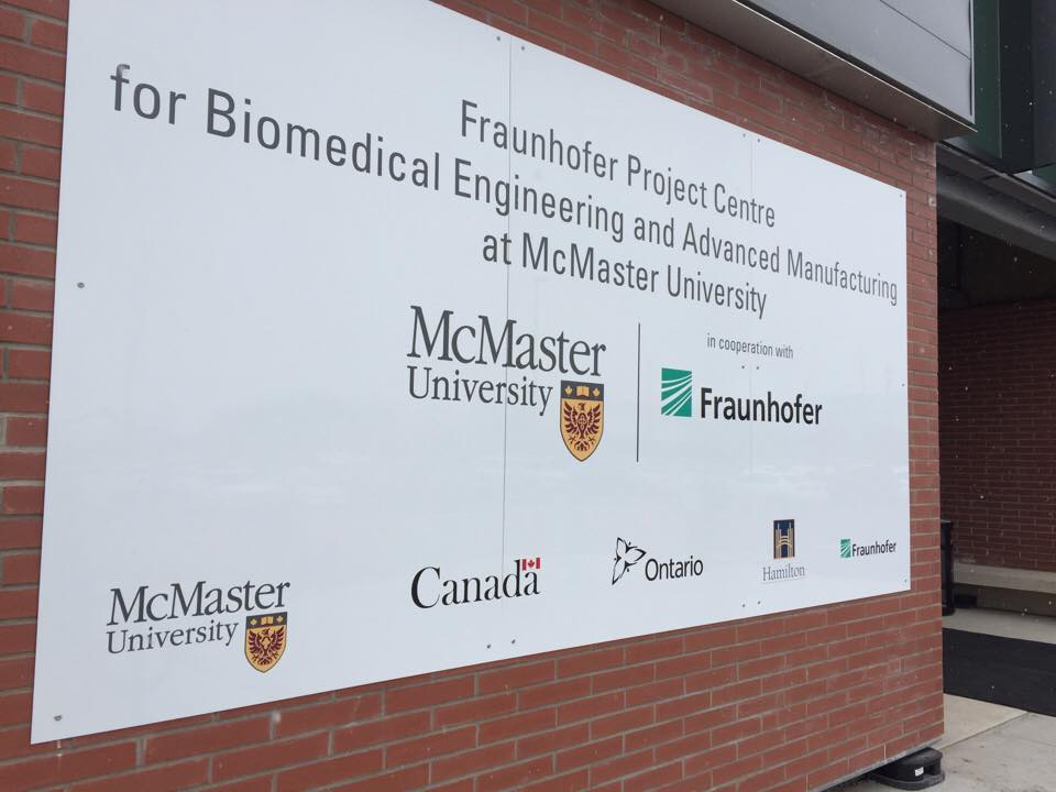 The Fraunhofer Project Centre for Biomedical Engineering and Advanced Manufacturing at McMaster University (BEAM) has opened.