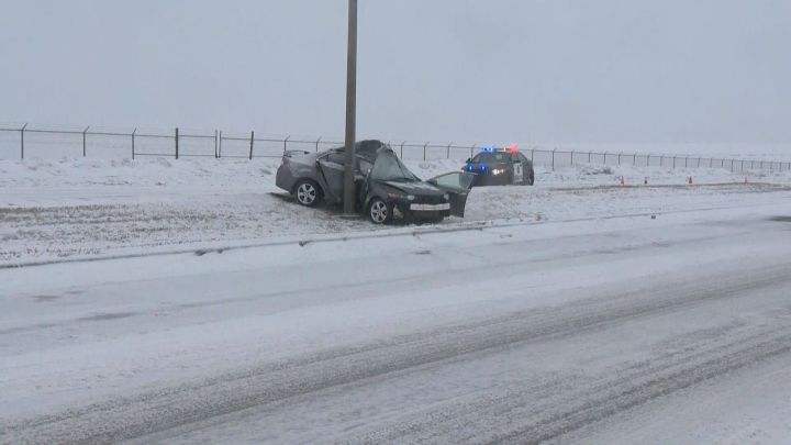 A man is in hospital in potentially life-threatening condition following a crash on 52 St in southeast Calgary.