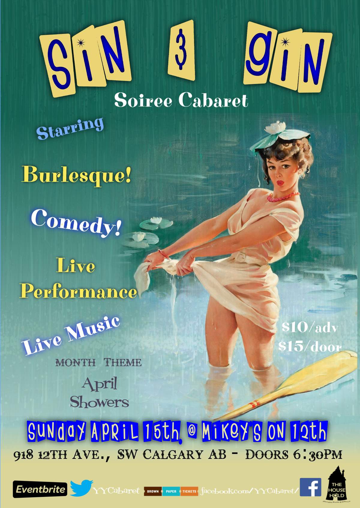 Sin & Gin Soiree Cabaret – April Showers - image