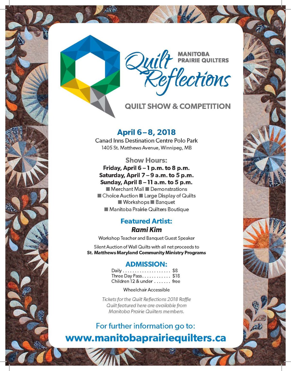 Quilt Reflections 2018 presented by Manitoba Prairie Quilters