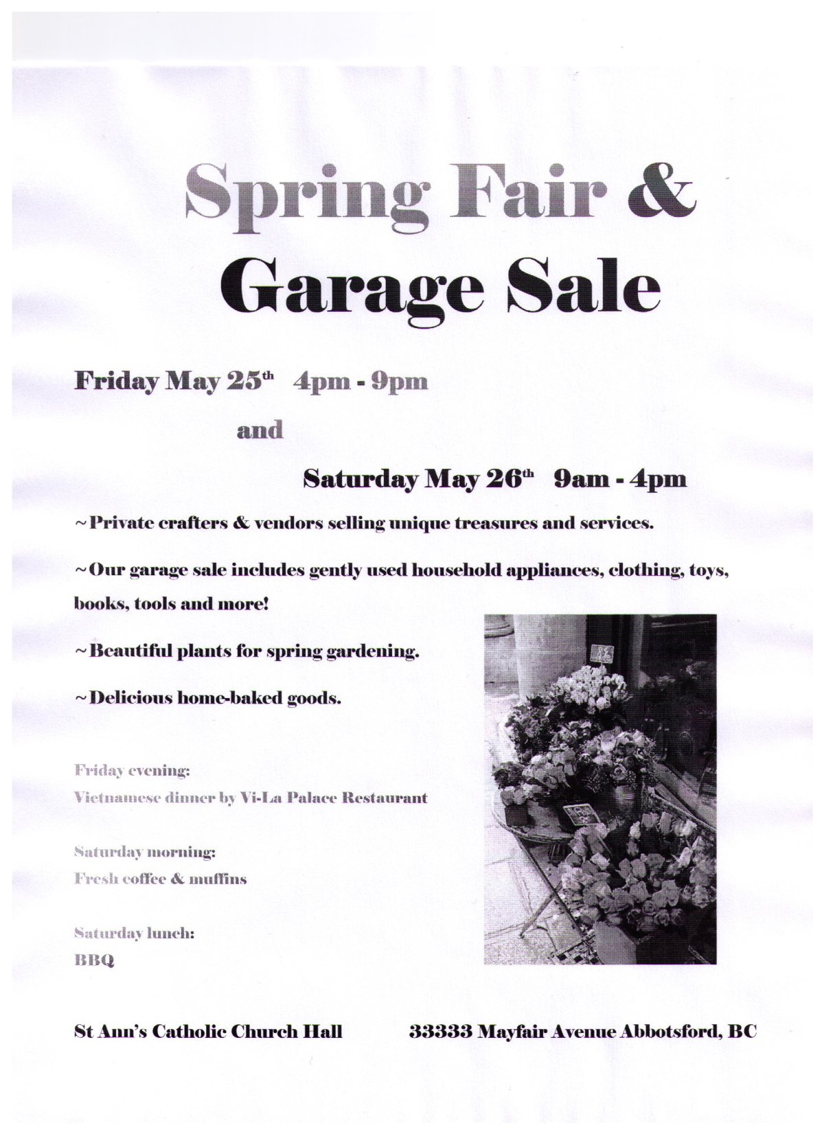 Spring Fair and Garage Sale - image