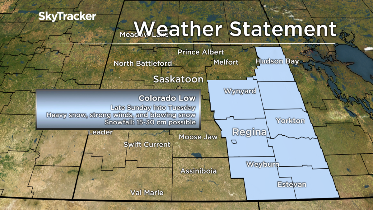 Sask. snowstorms will pack a one-two punch - image