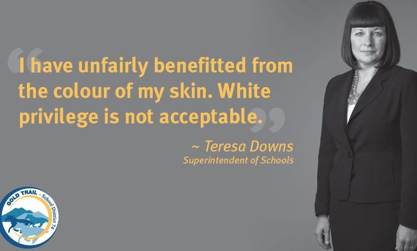 ‘If you don’t have to think about it, it’s a privilege’ B.C. school district under fire for anti-racism campaign - image