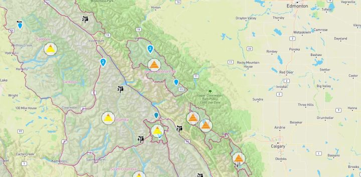 1 person airlifted from central Alberta mountain after RCMP respond to avalanche - image