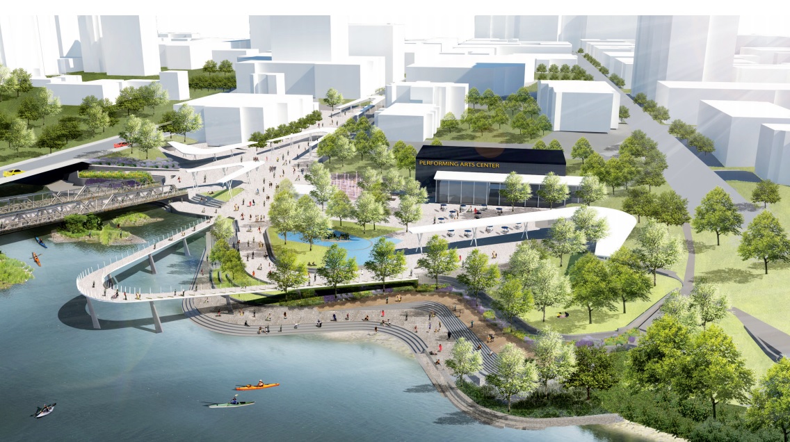 Concept drawings by Civitas and Stantec for the Back to the River project. 