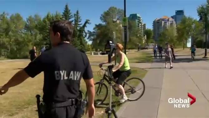 File photo. A motion before council is proposing a four-person bike patrol for Burnaby.  