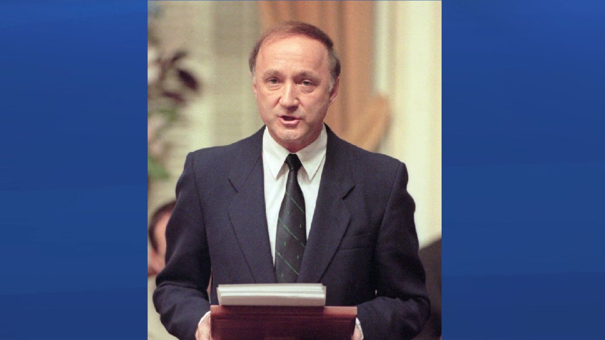 Quebec politician André Bourbeau is shown in a 1994 file photo. 