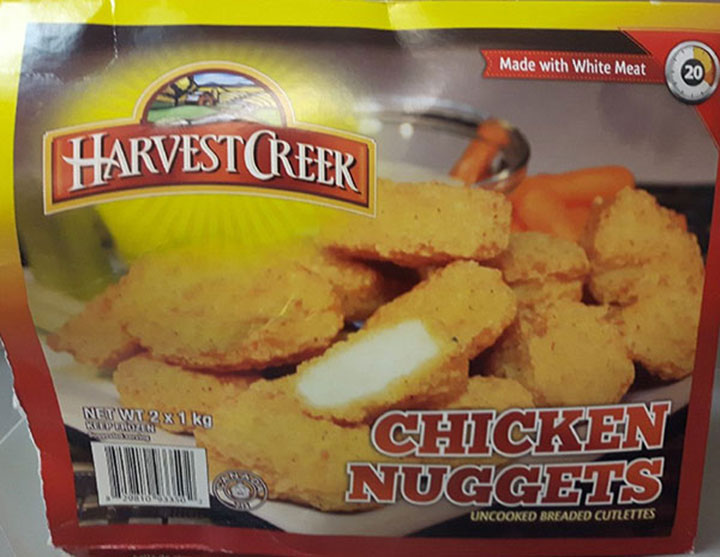 Harvest Creek Chicken Nuggets with a best-before date of Oct. 11, 2018 have been linked to the outbreak and are being recalled.