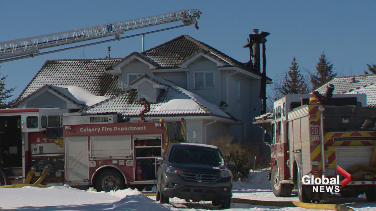 Calgary Fire Department responds to a house fire in the northwest around 10 a.m. Friday morning.