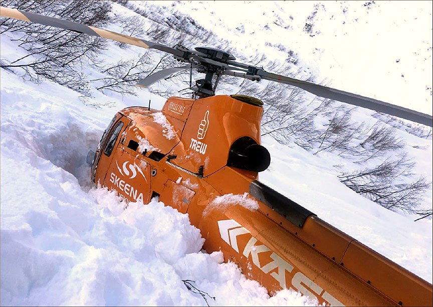 The Transportation Safety Board says this model of helicopter has a known issue with the hydraulic system that can be triggered by a specific combination of factors, including speed and weight.