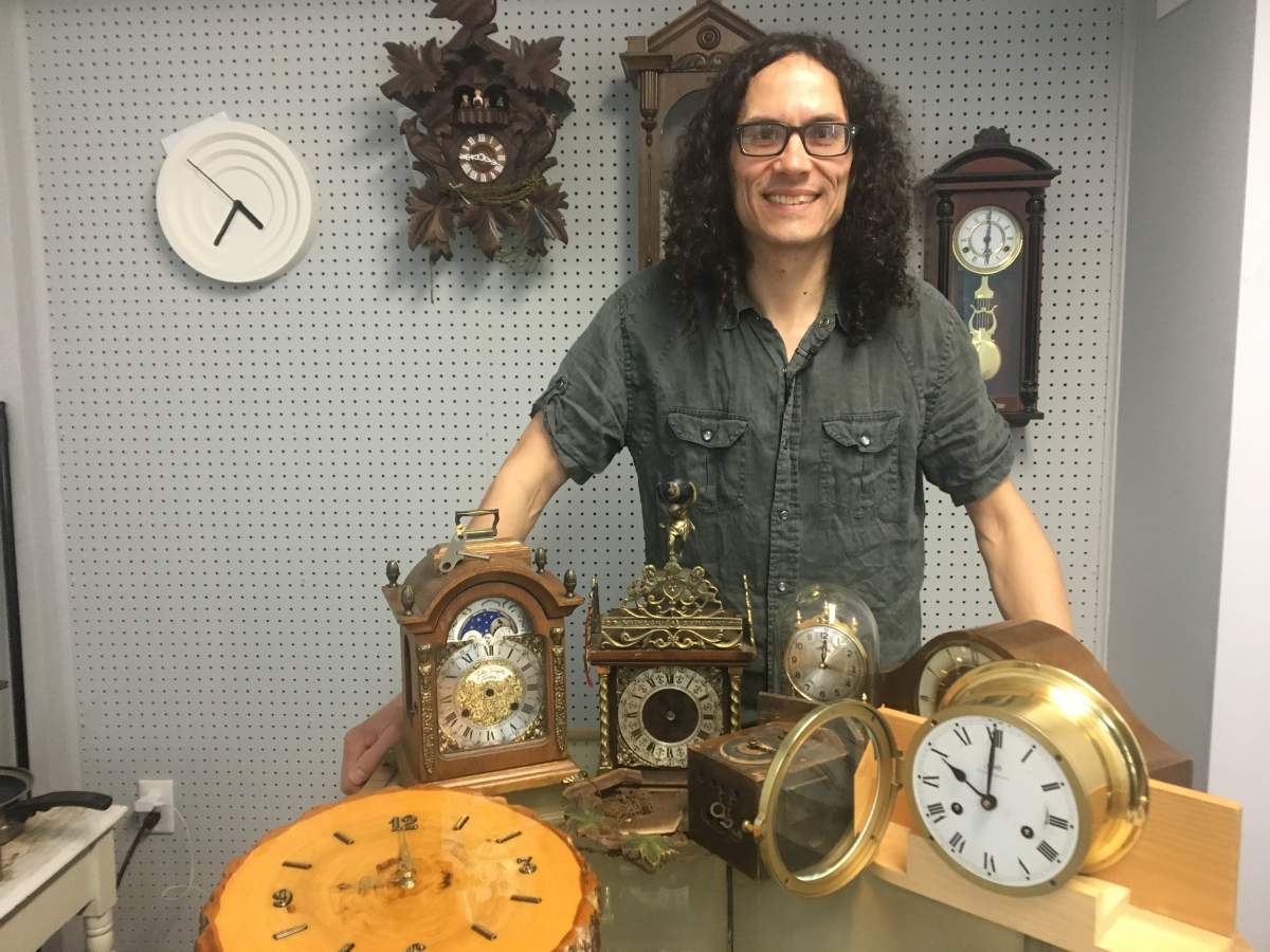Moncton watch and clock repairman Kevin Powers.