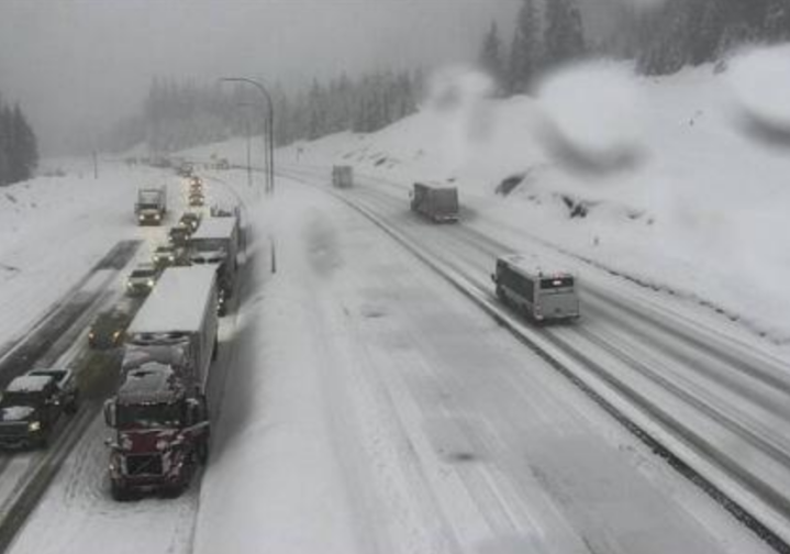 Driving the Coquihalla in snow is bad enough. But check out the speed