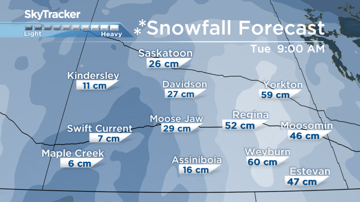 Sask. snowstorms will pack a one-two punch - image