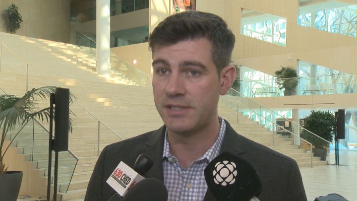 Edmonton Mayor Don Iveson speaks to reporters on March 12, 2018.