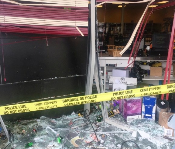 Stolen vehicle used in Oliver smash and grab - image