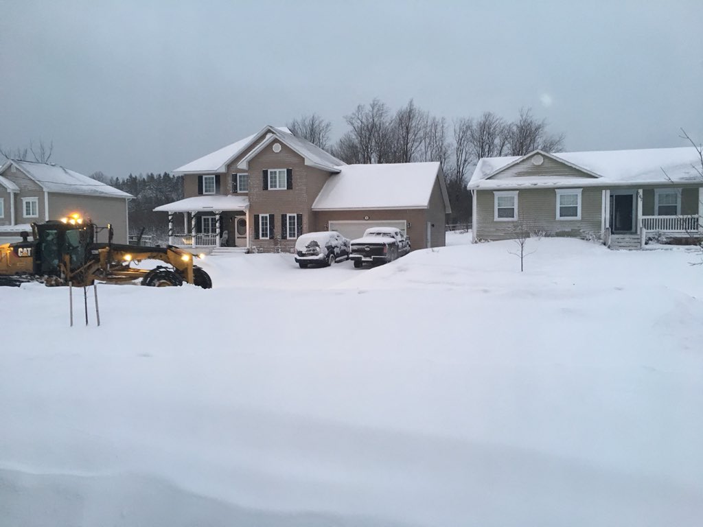 Meteorologists say that 10 to 15 centimetres of snow is expected in New Brunswick.