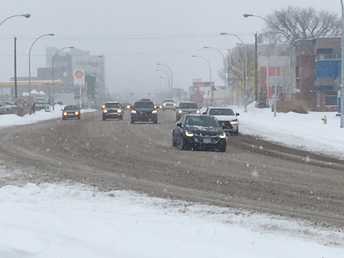 Edmonton blasted with snowfall, causing dangerous road conditions