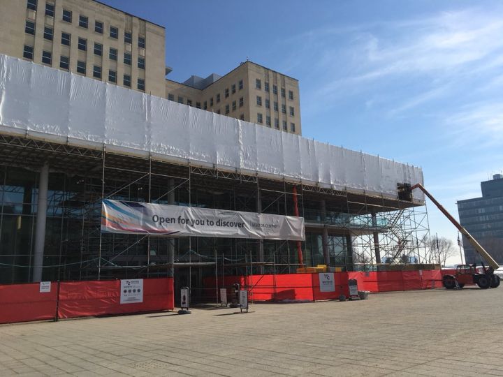 Renovations underway at the Alberta Federal Building in Edmonton Tuesday, March 13, 2018.