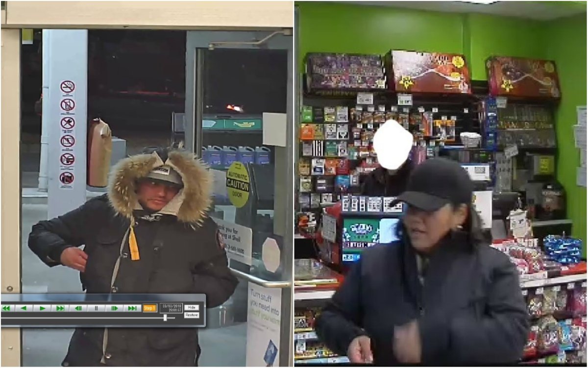 Police have determined that the same man and woman are responsible for these incidents and it’s believed they are travelling throughout the municipality committing thefts and frauds. 