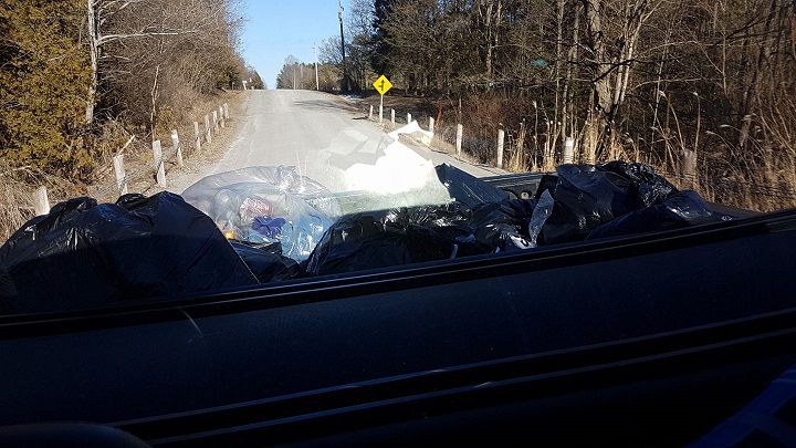 Photo of the garbage dumped