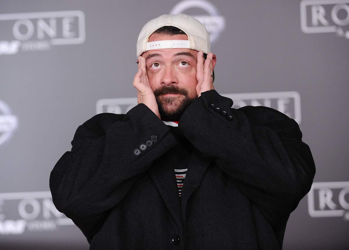Actor/director Kevin Smith attends the premiere of 'Rogue One: A Star Wars Story' at the Pantages Theatre on Dec. 10, 2016 in Hollywood, California.