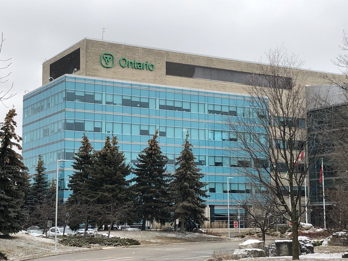 The Ontario Government building on Stone Road in Guelph was evacuated Monday morning while police investigated a suspicious package.