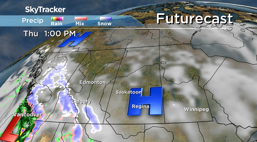 High pressure will help keep us in some sunshine during the day Thursday.