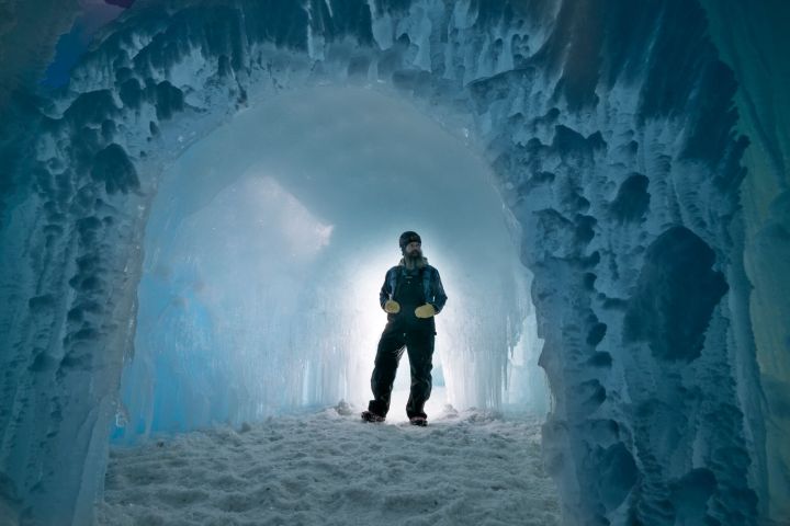 The 2018 version of the ice castle in Edmonton’s Hawrelak Park.