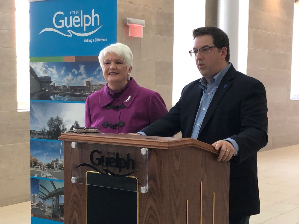 Guelph MPP Liz Sandals and Mayor Cam Guthrie were on hand to announce $4 million going towards Guelph Transit and cycling initiatives. 