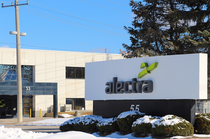 Exterior of Alectra Utilities' office in Hamilton.