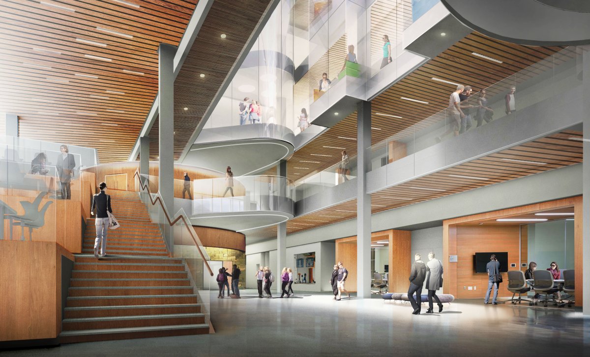 An artist's rendering of Red River College's planned Innovation Centre.