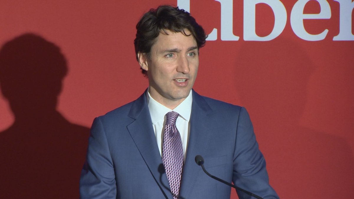Prime Minister Justin Trudeau spoke to Liberal Party donors in Regina on Thursday night. 