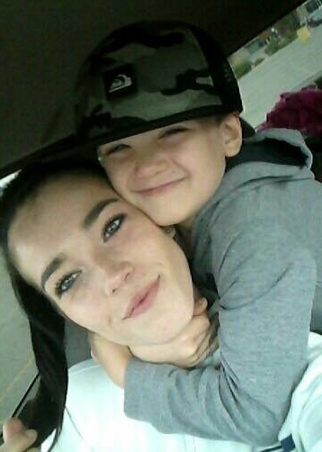 Evan and his mom Katie.