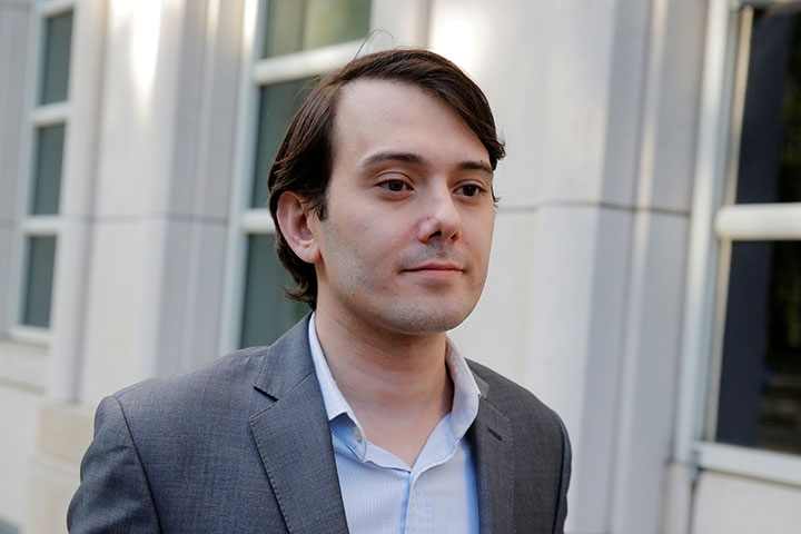 Martin Shkreli, former chief executive officer of Turing Pharmaceuticals and KaloBios Pharmaceuticals Inc, departs after a hearing at U.S. Federal Court in Brooklyn, NY, U.S., June 26, 2017.  