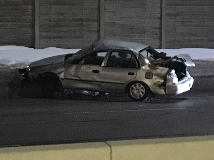 An early morning crash in southeast Calgary sent two people to hospital, one of them in critical, life-threatening condition. 