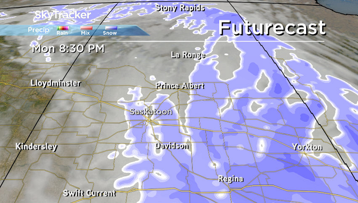 More snow is on the way in Saskatoon Monday evening.